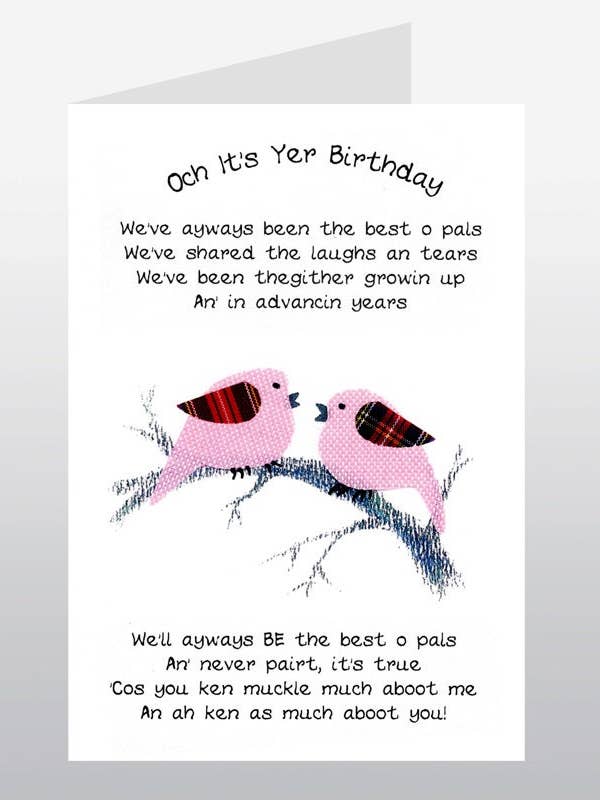 Geburtstagskarte für Freunde Old Pals WWBI07 für den Großhandel von Wee Wishes