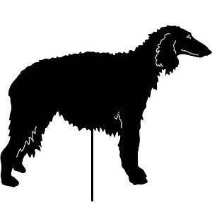 Borzoi Garden Stake or Wall Hanging for wholesale by Rustica Ornamentals