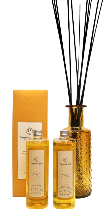 Veremundo Home - Wholesale Reed Diffuser - Organic Aromatic Diffuser - Orange & Cinnamon0