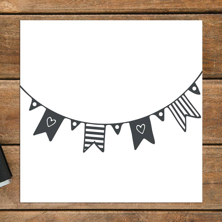 little note “bunting” for wholesale by Fünf vor Zehn