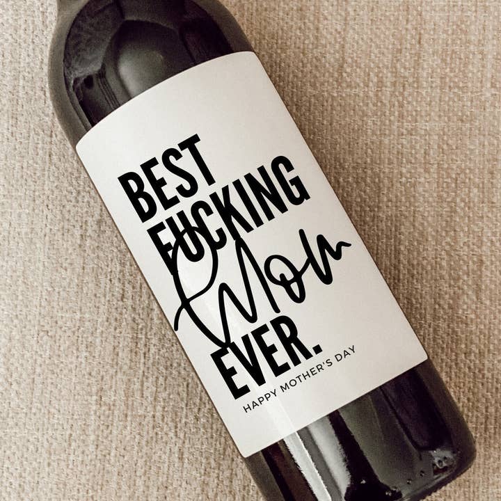 Mother's Day Gift, Mother's Day Wine Label, Funny Mom Gift, for wholesale by the pretty little mess