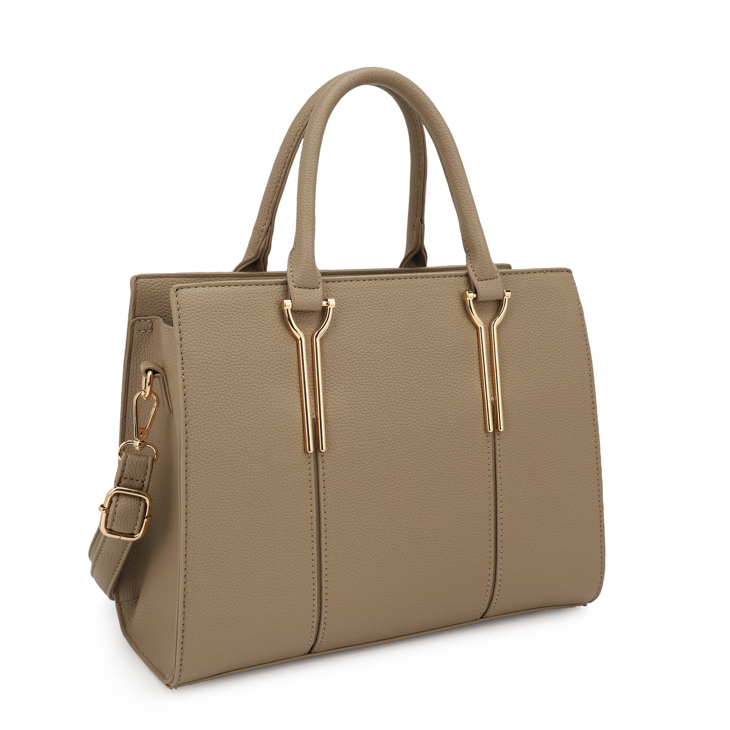 KAYLA+AVA - Wholesale Satchel - Women's - Jocelyn  Structured Satchel with Gold Hardware3