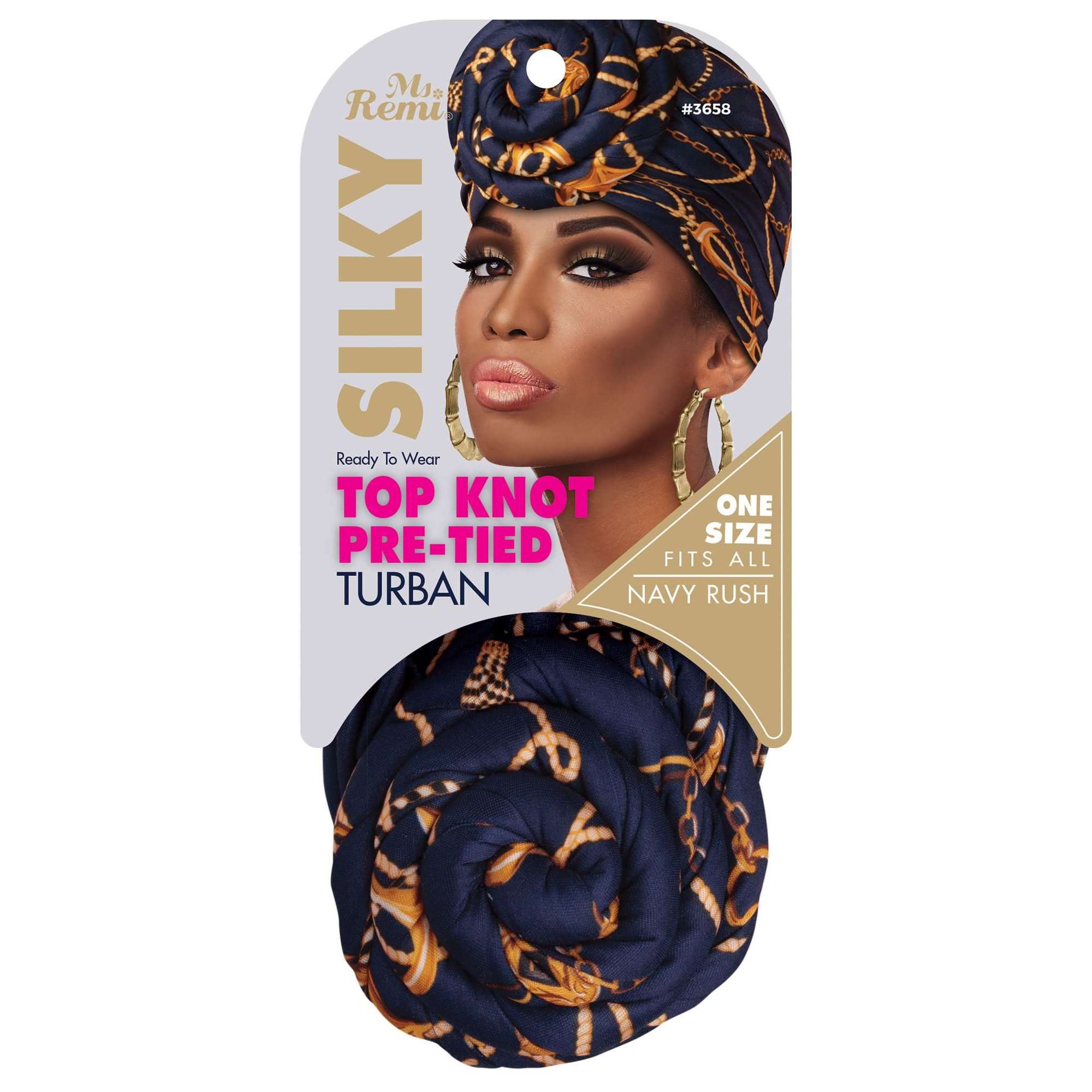 Annie International, Inc. - Wholesale Turban - Women's - Ms. Remi Silky Top Knot Pre-Tied Turban Assorted Colors6