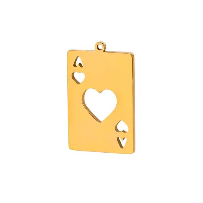 Deep South Originals, LLC - Wholesale Pendant/Charm Necklace - Ace of Hearts Charm ~ Deep South Originals