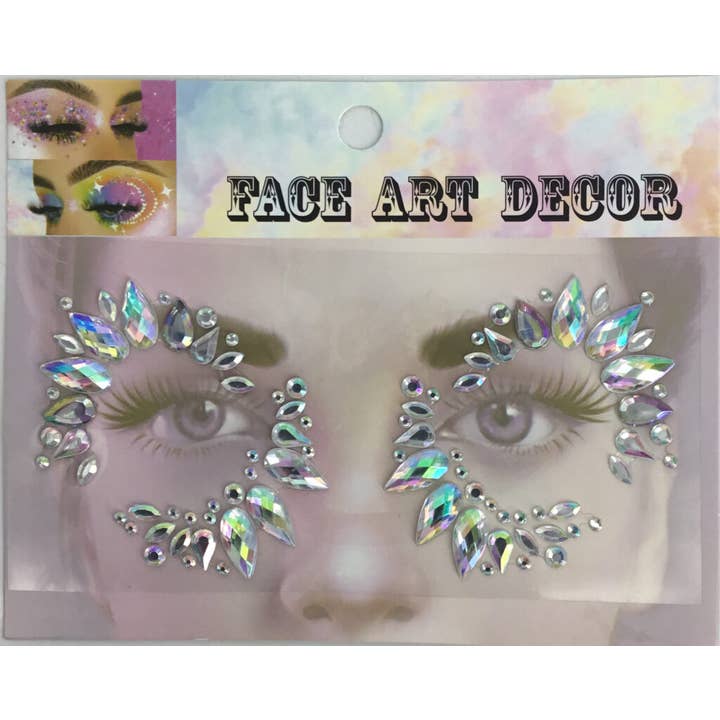 1153 - AB Eyedrop Face Gems for wholesale by Western Fashion