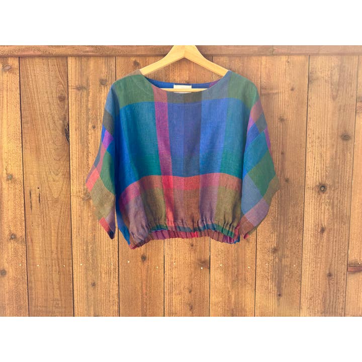 Joolee - Wholesale Blouse - Women's - Blue check top1