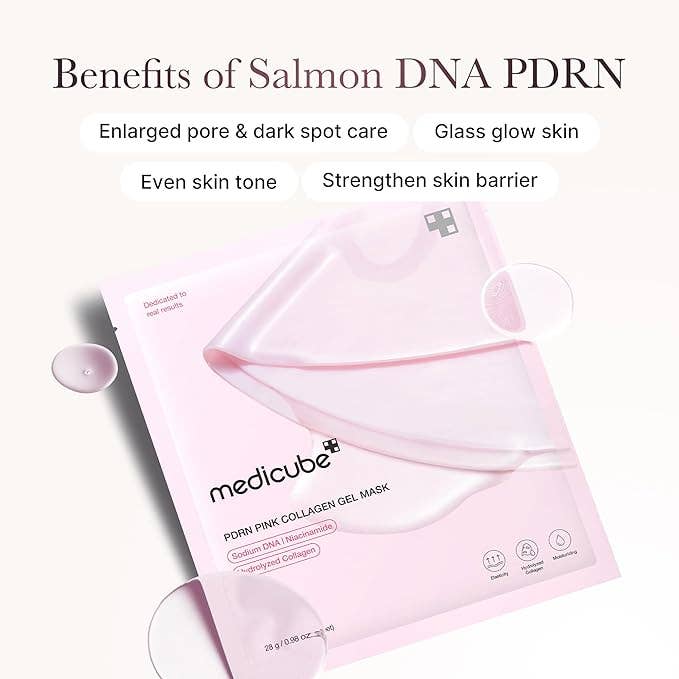 Glowiss - Vendita all'ingrosso Maschera viso - MEDICUBE Maschera Gel Notte Salmon DNA PDRN al Collagene Rosa 1 Facciale1
