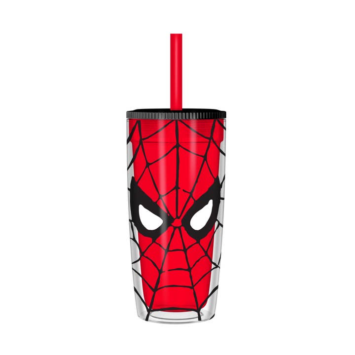 Gobelet en plastique résistant aux éclaboussures de 20 oz Marvel Spiderman Eyes pour la vente par Silver Buffalo