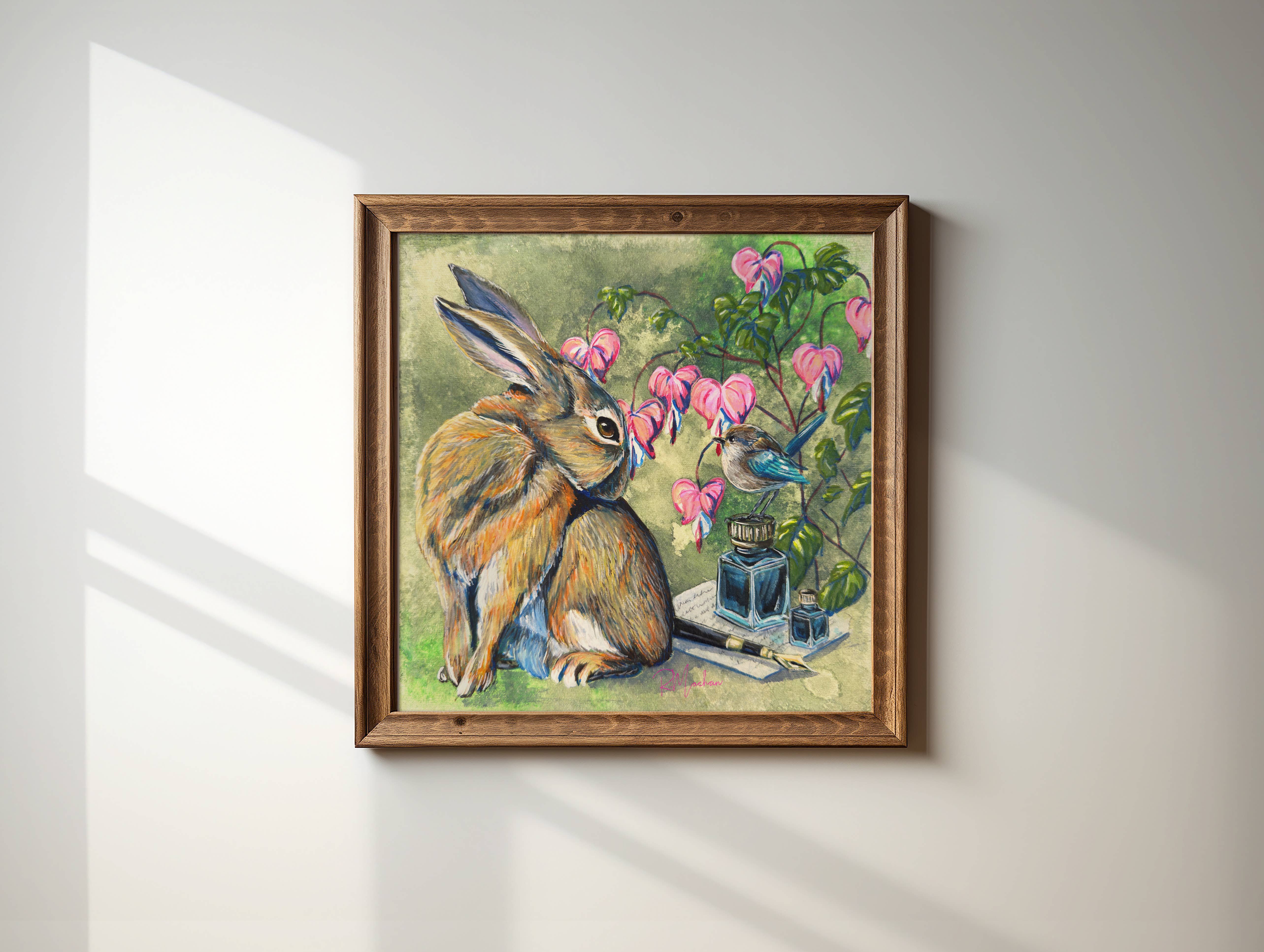 R.Machan Fine Art - Wholesale Art Print - "The Messenger" 16"x16" Giclée Poster Print3