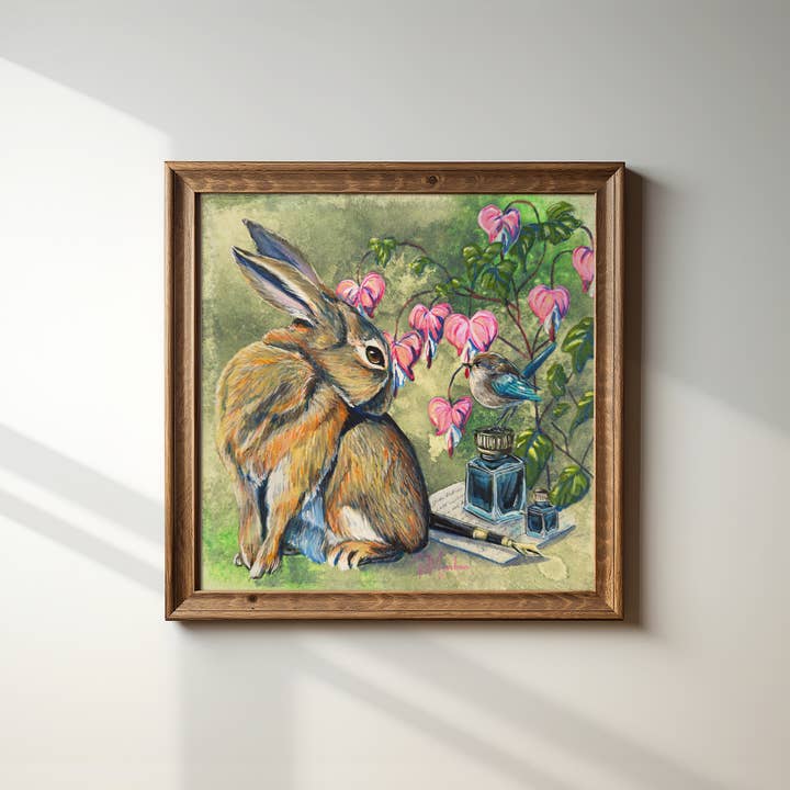 R.Machan Fine Art - Wholesale Art Print - "The Messenger" 16"x16" Giclée Poster Print3