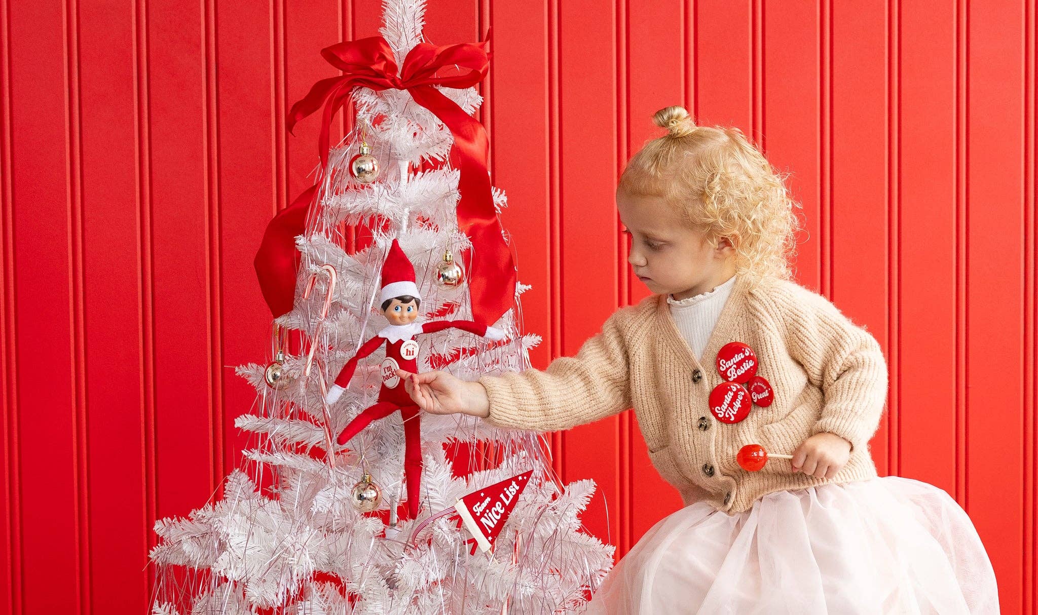 My Mind’s Eye – wholesale Christmas decoration – ELF1108 - Elf Pennant and Buttons Set9