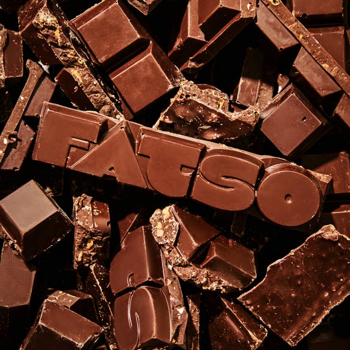 Fatso - Wholesale Chocolate Bar - KING'S RANSOM 150g- 60% Dark chocolate vegan chunky bar
