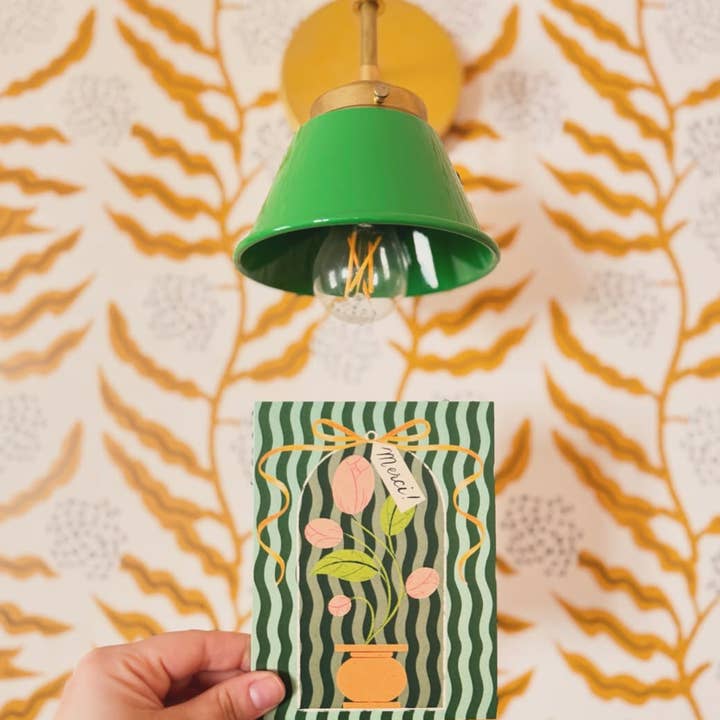 Olive & Company - Wholesale Thank You Card - Merci Flower3