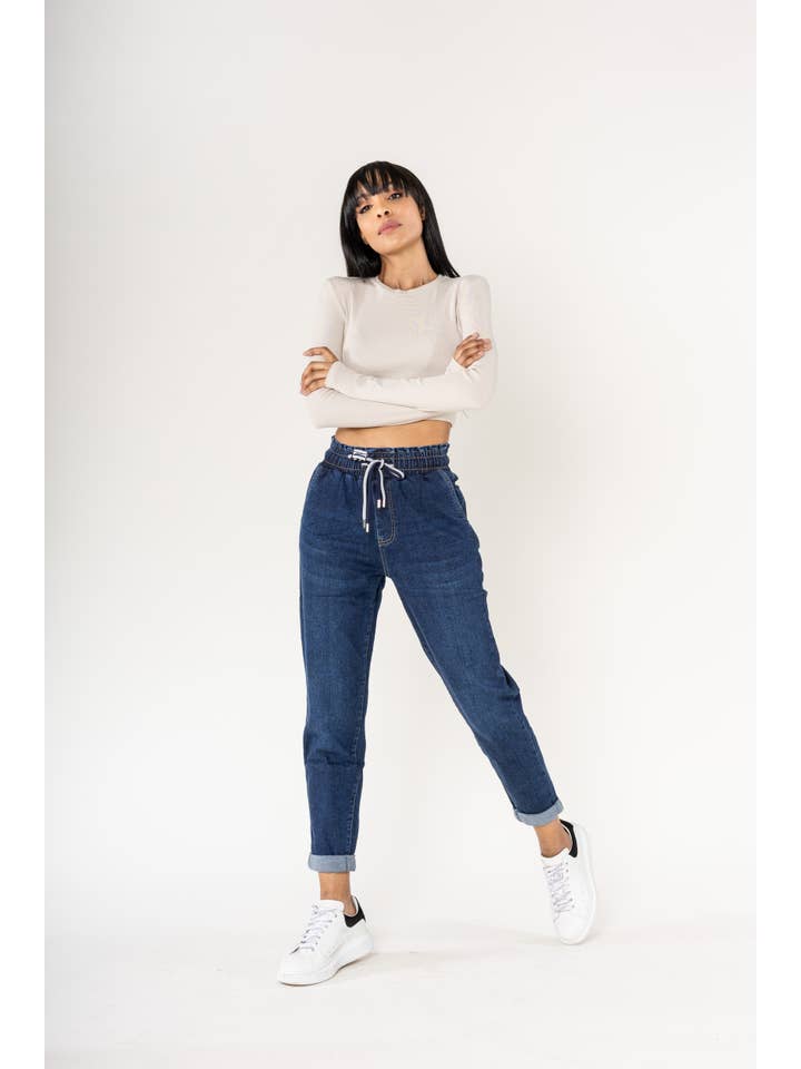 Nina Carter - Wholesale Pants - Women's - Panta jogg leopard elastic waist with drawstring P50028