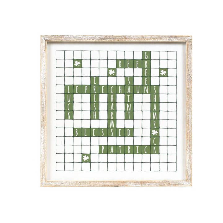 Devanie At Home (Formerly Adams & Co.) - Wholesale Wall Sign - 20146 - 14x14 wood sign (LOVE/LUCK)Valentine St Patrick1