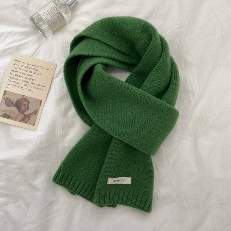 Little Trendy - Wholesale Scarf - Unisex - Wool solid color scarf for men and women10