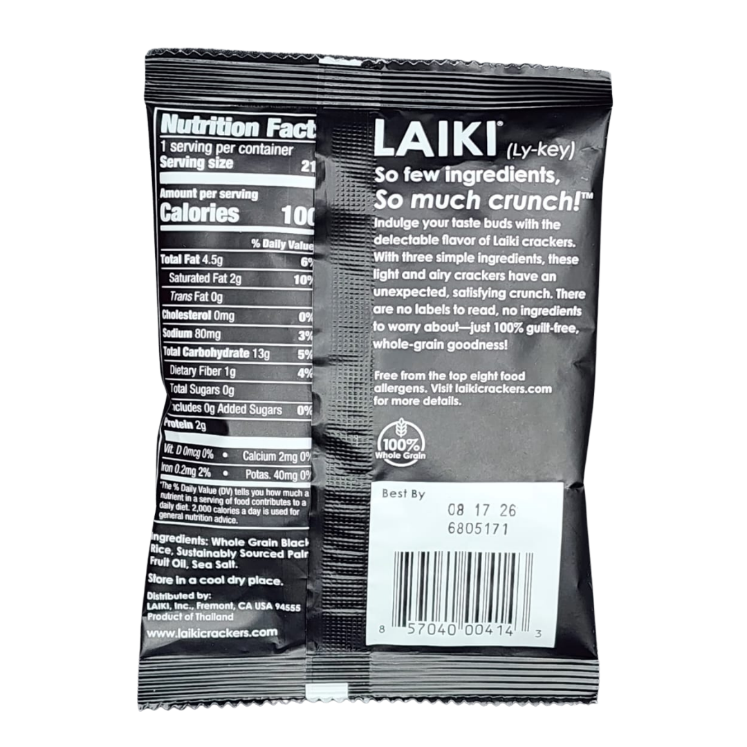 Laiki - Wholesale Crackers - LAIKI Black Rice Crackers 0.74oz1