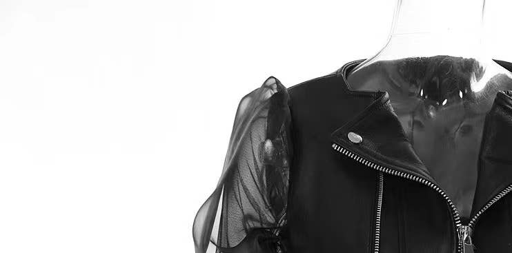 Preto JK022 Jaqueta Motociclista PU com Painéis de Malha para venda a revendedores na Faire2