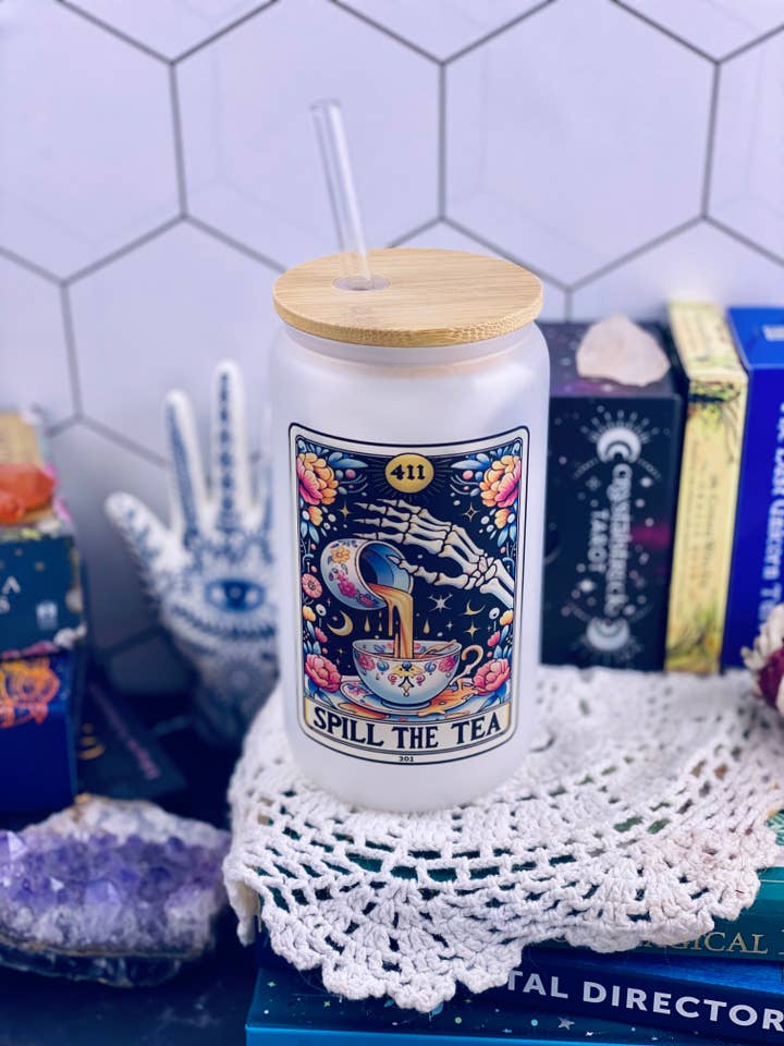Spill the tea can for wholesale by Ginga Textile Designs L.L.C