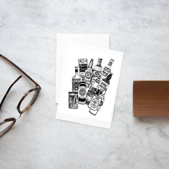 PGH Brews - Note Card for wholesale by KLoRebel Art Co.