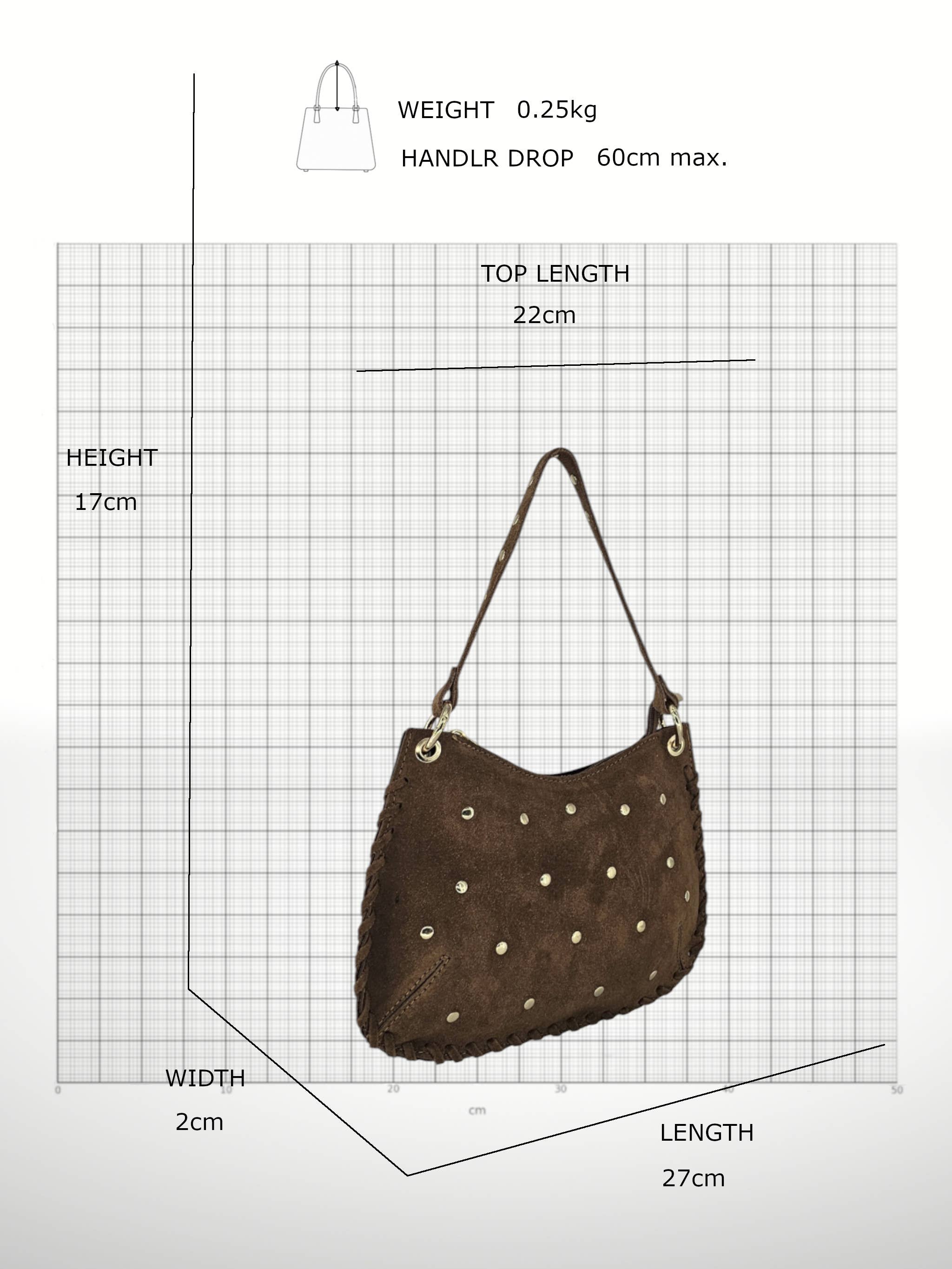 ITALIAN'S LEATHER - Wholesale Shoulder Bag - Women's - Olivia Suede Leather Bag 25101311