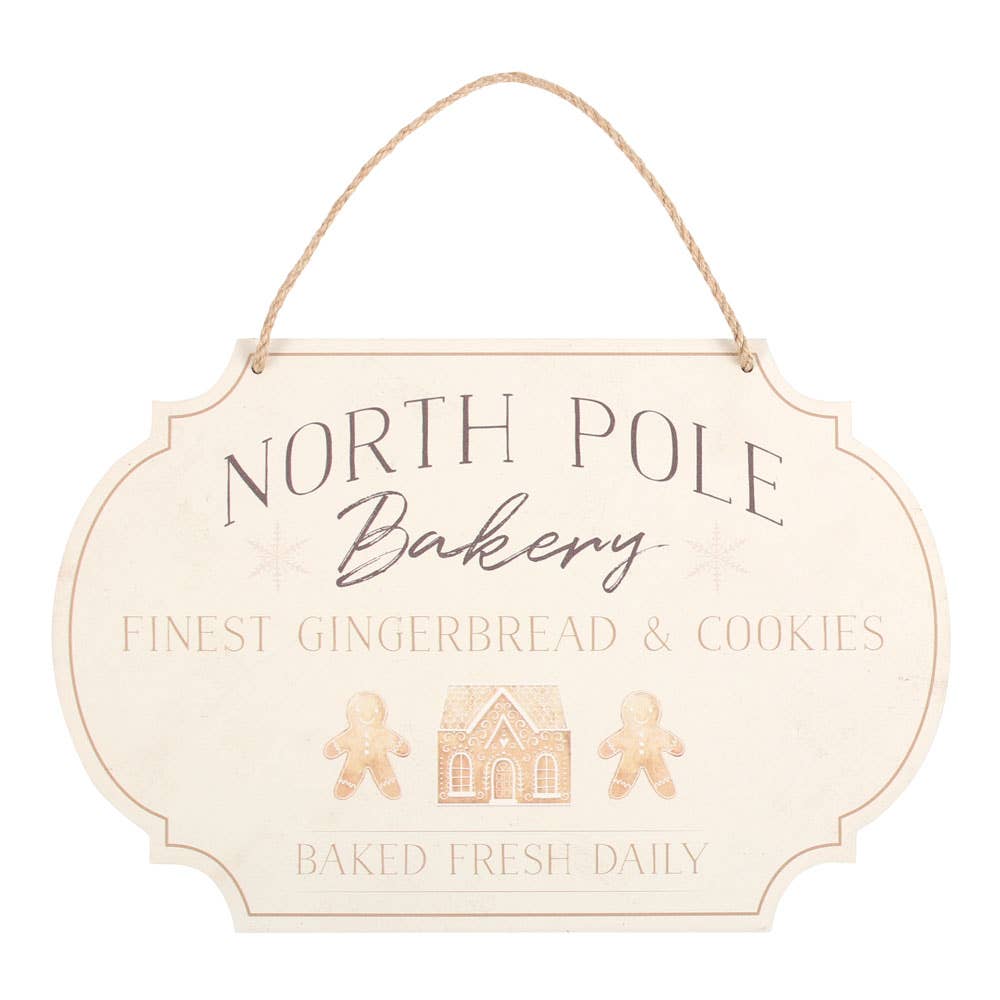 Something Different Wholesale - Wholesale Sign - North Pole Bakery Hanging Christmas Sign1