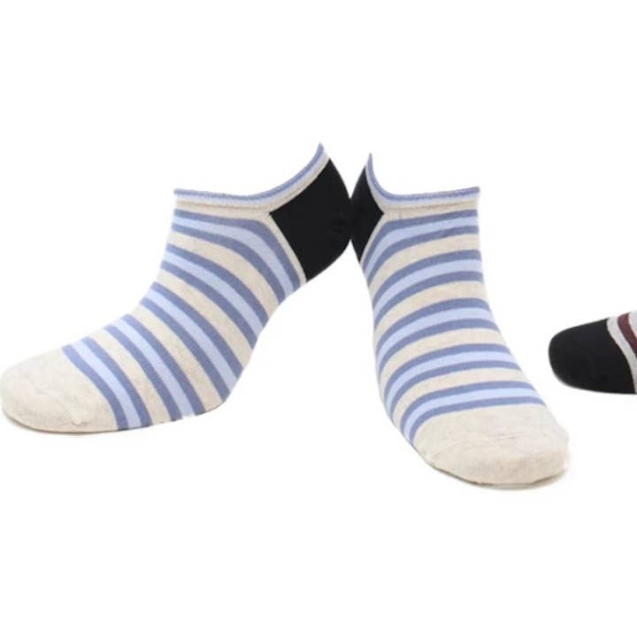 Combed Cotton Seamless Invisible Socks (3 pairs) for wholesale by Kolibri Socks