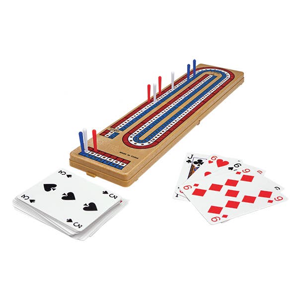 Autruche - Wholesale Board Game - Folding cribbage board with playing cards1