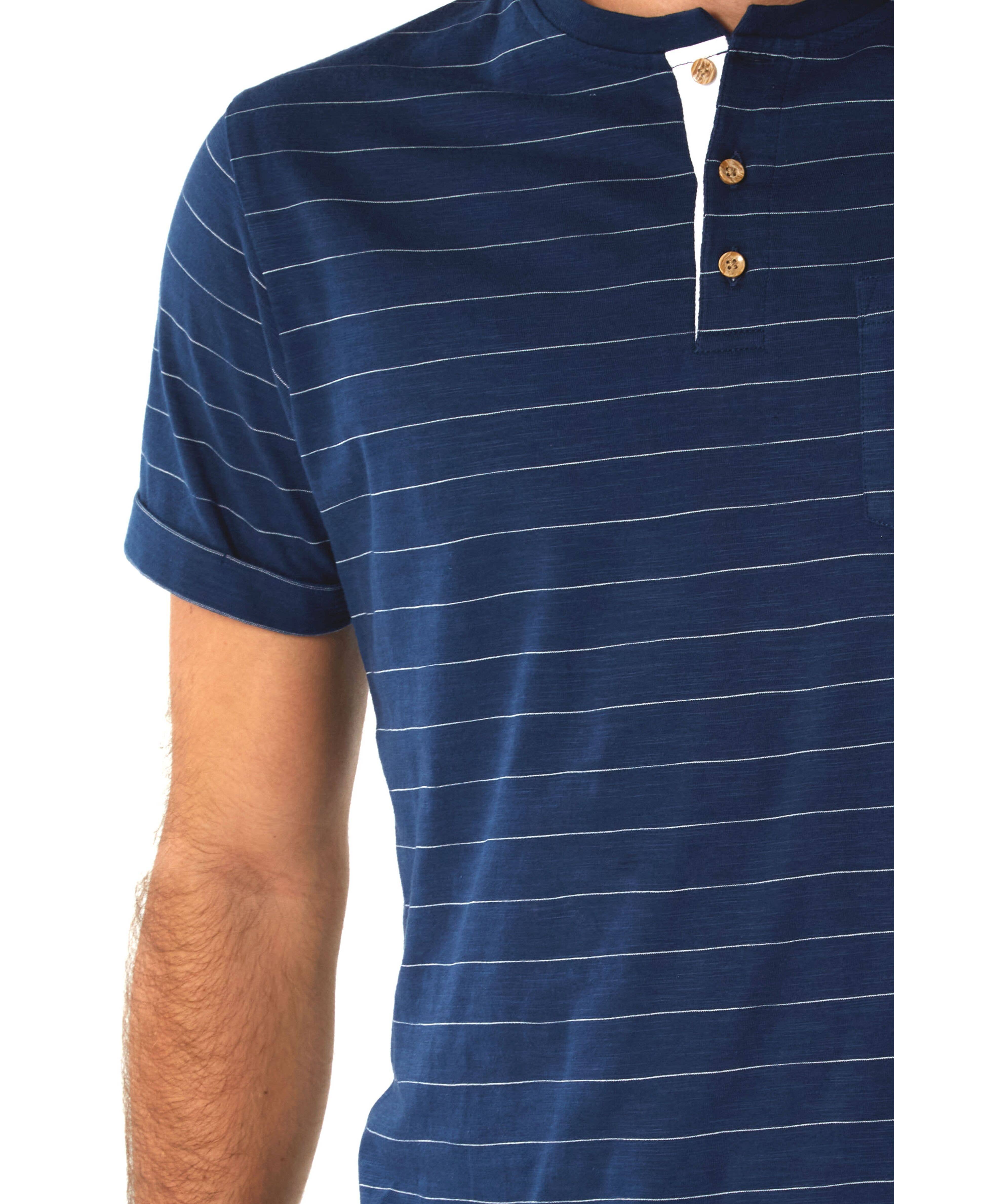 PX - Wholesale T-Shirt - Men's - Wade Pinstripe Henley1