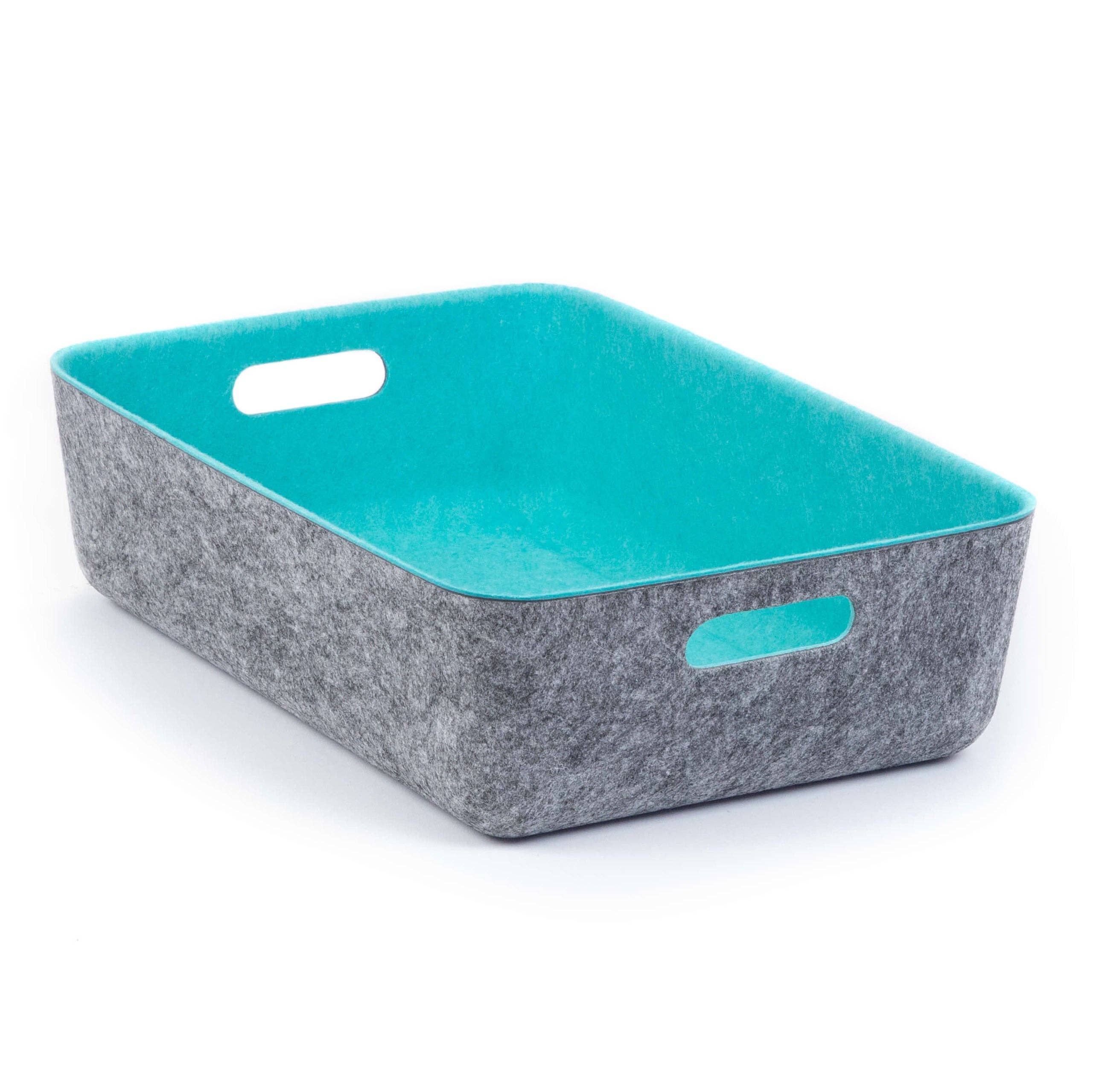 Three by Three Seattle - Wholesale Storage Bin - reSTAK recycled FELT storage medium short bin3