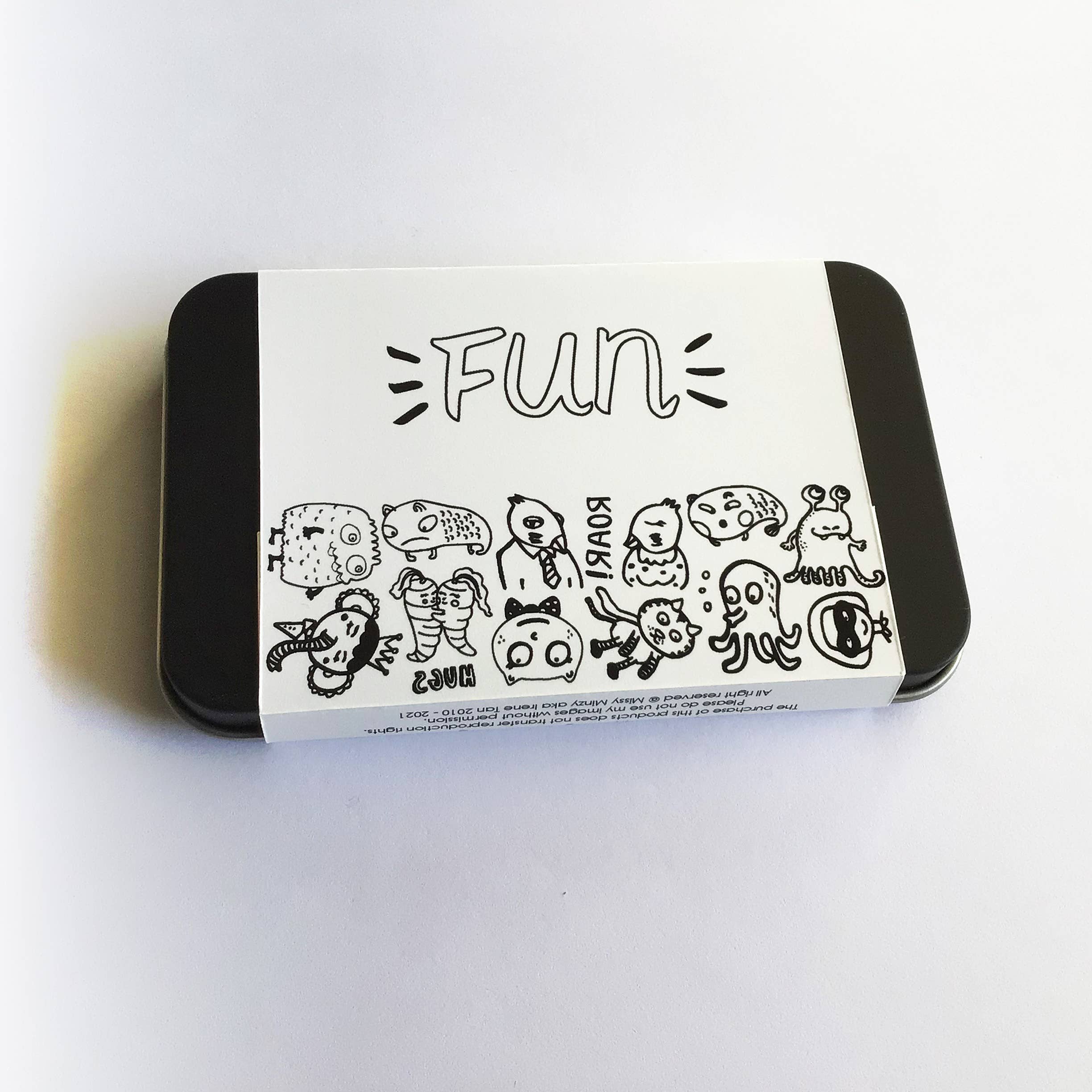 Missy Minzy - Wholesale Temporary Tattoo - Monsters | Pre-cut Temp Tattoos in Alum. Tin4
