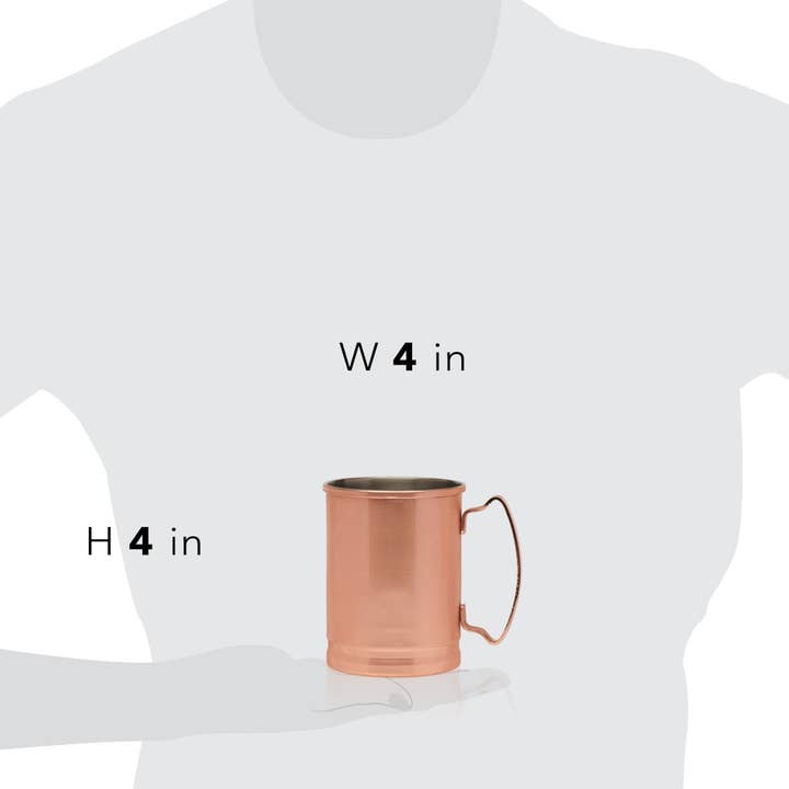 Libbey - Wholesale Cocktail/Liquor Glass - Libbey Moscow Mule Copper Mugs, 14-ounce, Set of 43