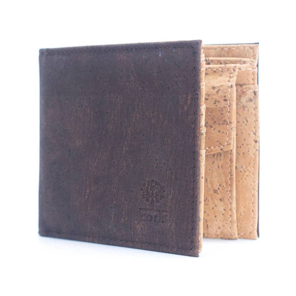 Meninas Bonitas Cork – wholesale Wallet - Men’s – Brown Cork Men's Wallet with Box Packaging BAG-225410