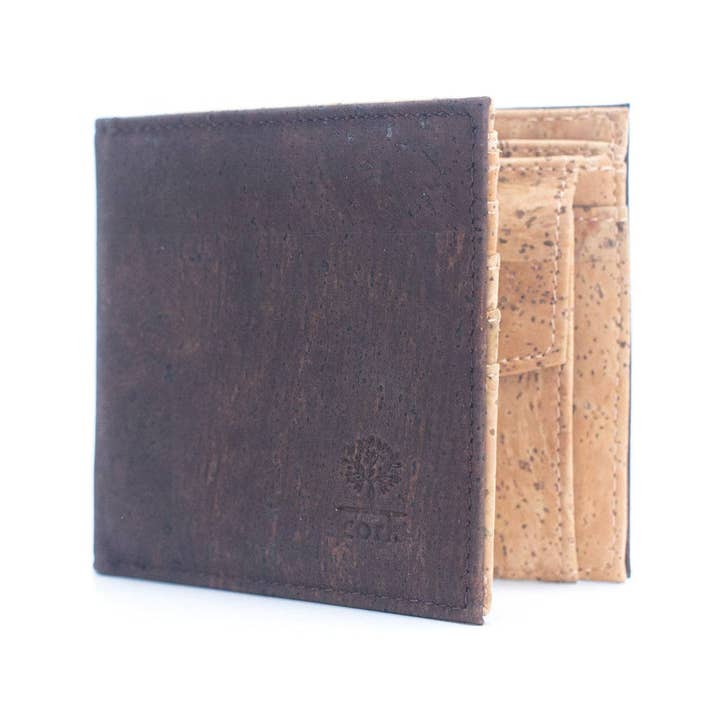 Meninas Bonitas Cork – wholesale Wallet - Men’s – Brown Cork Men's Wallet with Box Packaging BAG-225410