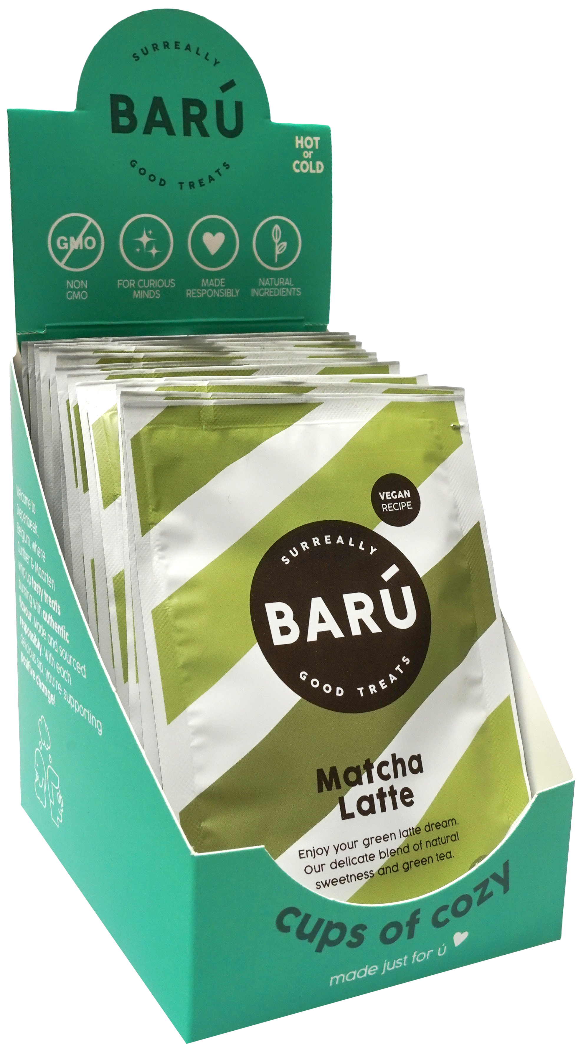 Gourmandise - Wholesale Instant Coffee/Espresso - Barú - Matcha Latte with green tea powder, 12 x 20 g0