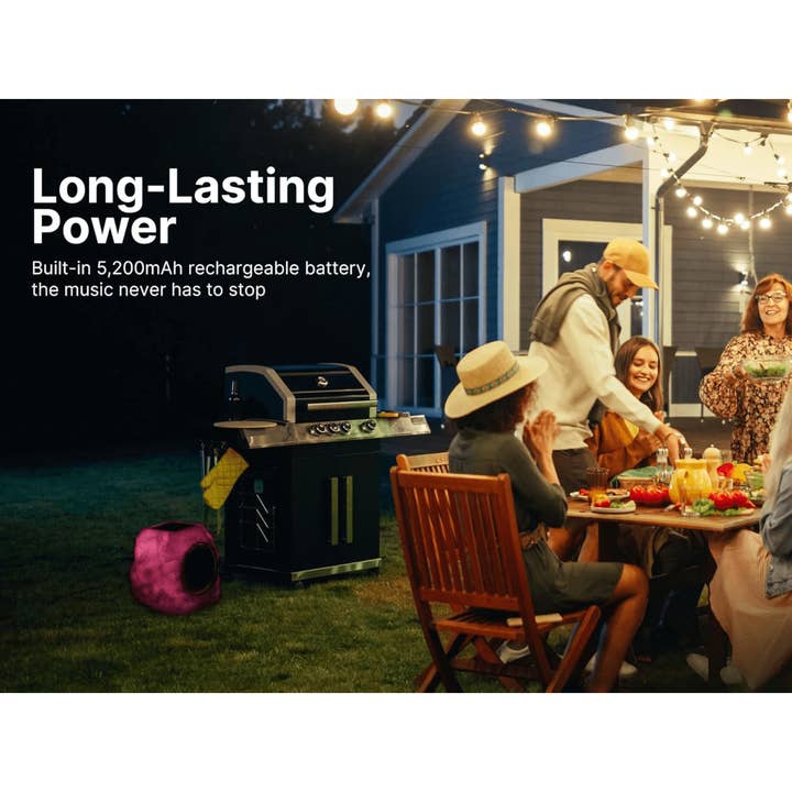 JupiterGear Home - Wholesale Speakers - Emerson Rock Party Solar Multicolor LED Bluetooth Speaker3