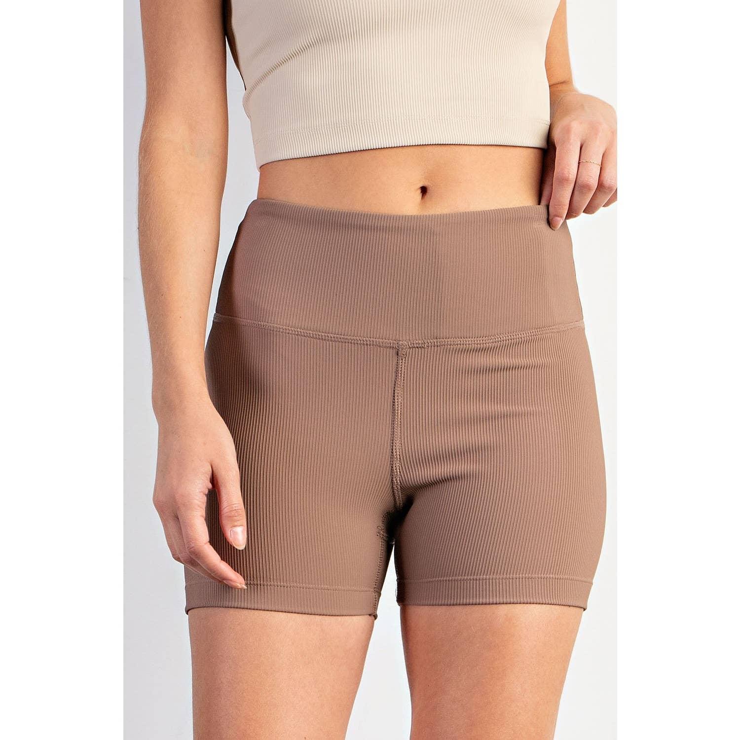 Rae Mode - Wholesale Athletic Shorts - Women's - NYLON RIB BIKER PANT WITH SIDE POCKETS4