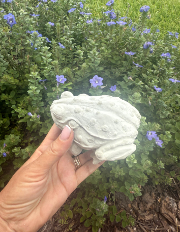 Backyard Stone Art – Ornamento/decoração ao ar livre por atacado – Estátua de Jardim de Sapo de Betão, Jardim do Sapo de Pedra,4