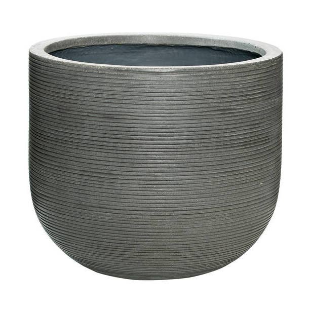 Cody L - Gris clair (nervures horizontales) - L42 cm x H37 cm pour la vente par Pottery Pots