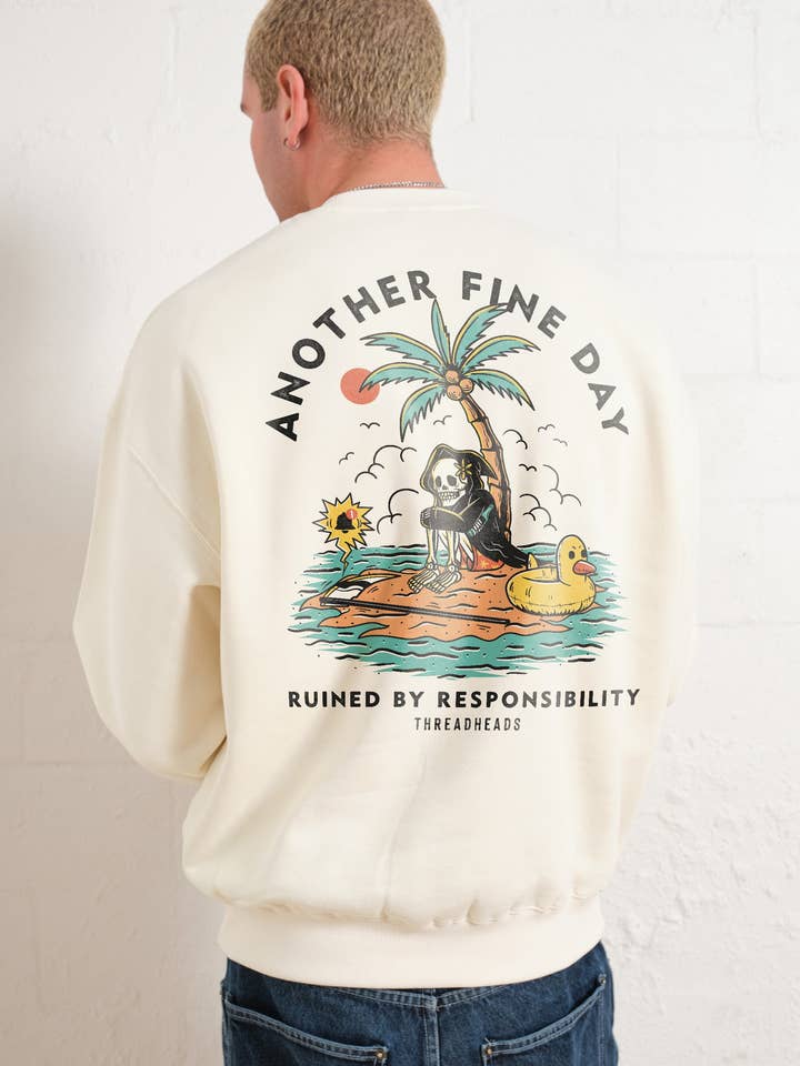 Endnu en fin dag front- og bagtrøje for engroshandel hos Threadheads