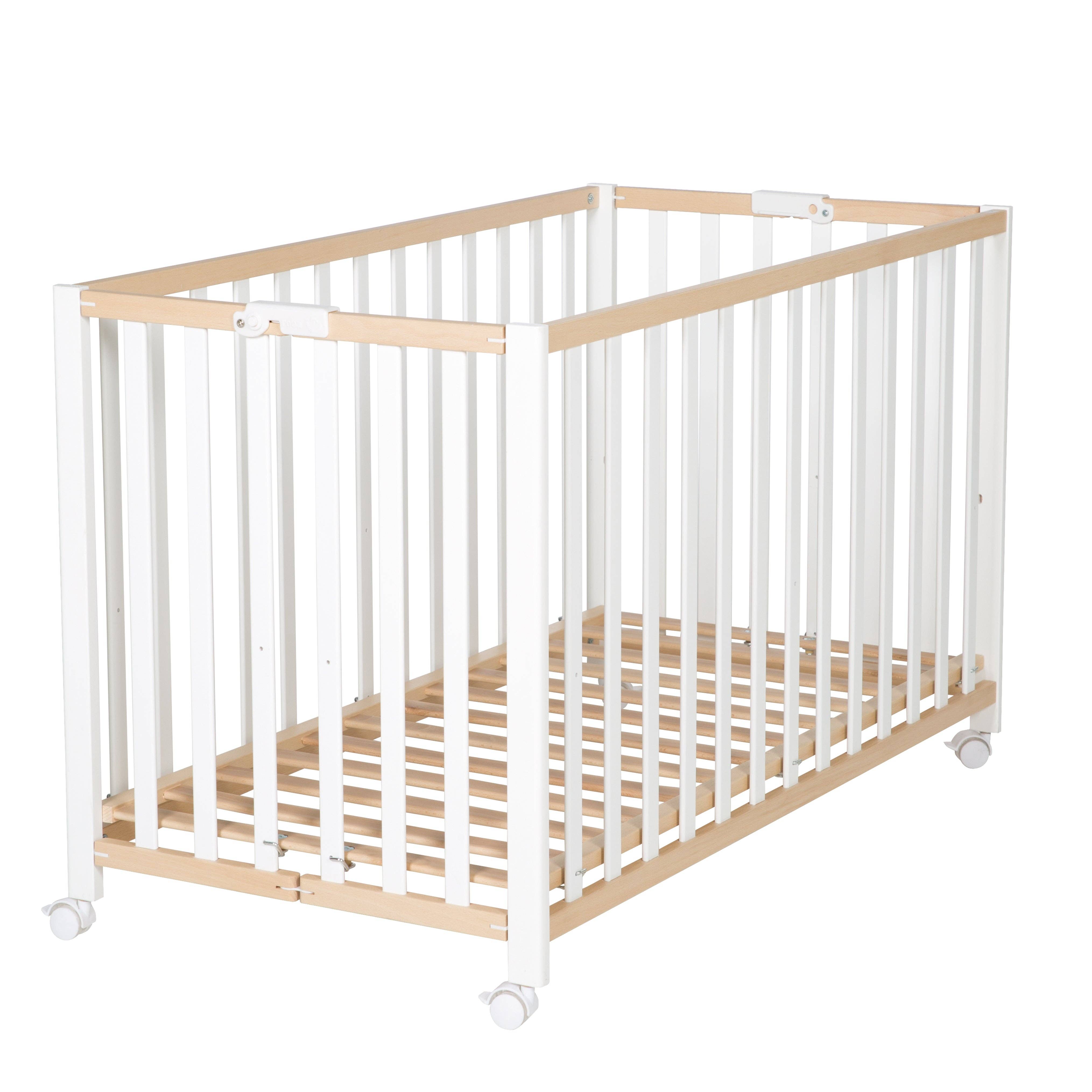 roba kids - Wholesale Bed - Kids & Baby - ROBA folding bed 'Fold Up', 60 x 120 cm, organic beech/white8