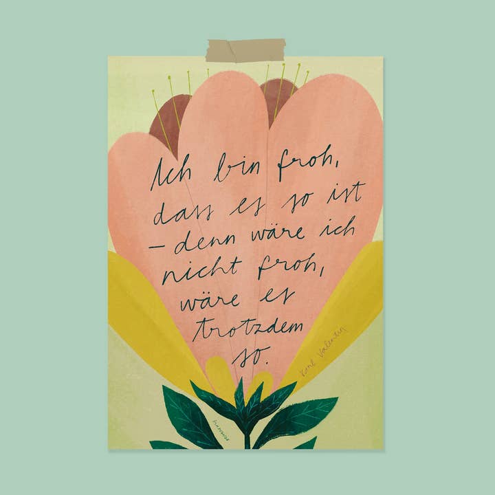 franzizo nachhaltige papeterie - Wholesale Art Print - Print A4 “Happy”
