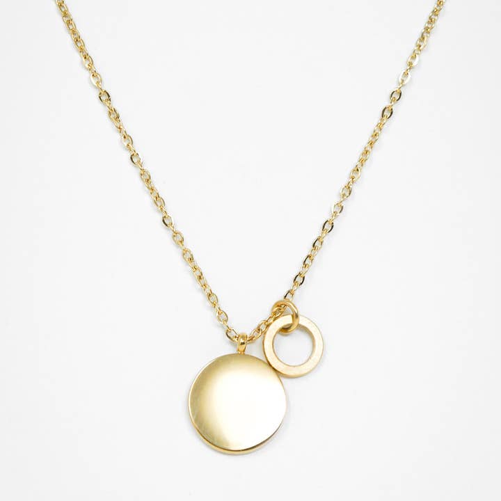 LITTLE JEWELLERY STORIES - Wholesale Pendant/Charm Necklace - WAVE necklace | stainless steel gold silver jewelry