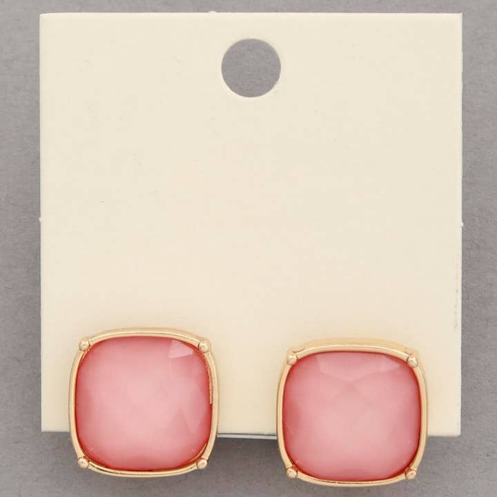 anbfashion - Wholesale Dangle Earrings - SQUARE STUD EARRING ER-10279