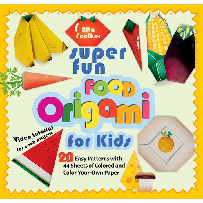 Wellspring - Wholesale Coloring & Activity Book - Kids & Baby - Activity Book - Super Fun Food Origami for Kids