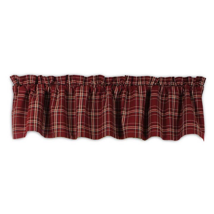 Countryside Plaid Valance for wholesale by Home Collections by Raghu