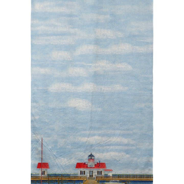 Marshes Manteo Lighthouse strandlaken voor wholesale door Betsy Drake Interiors