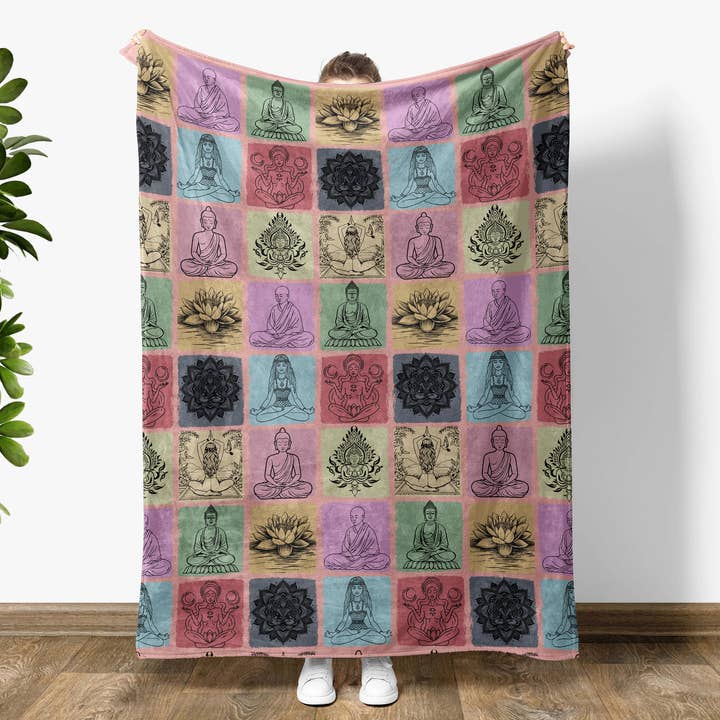 Vivtrek - Wholesale Throw Blanket - Meditation Yoga Blanket, Zen Throw Gift for Yoga Lovers3