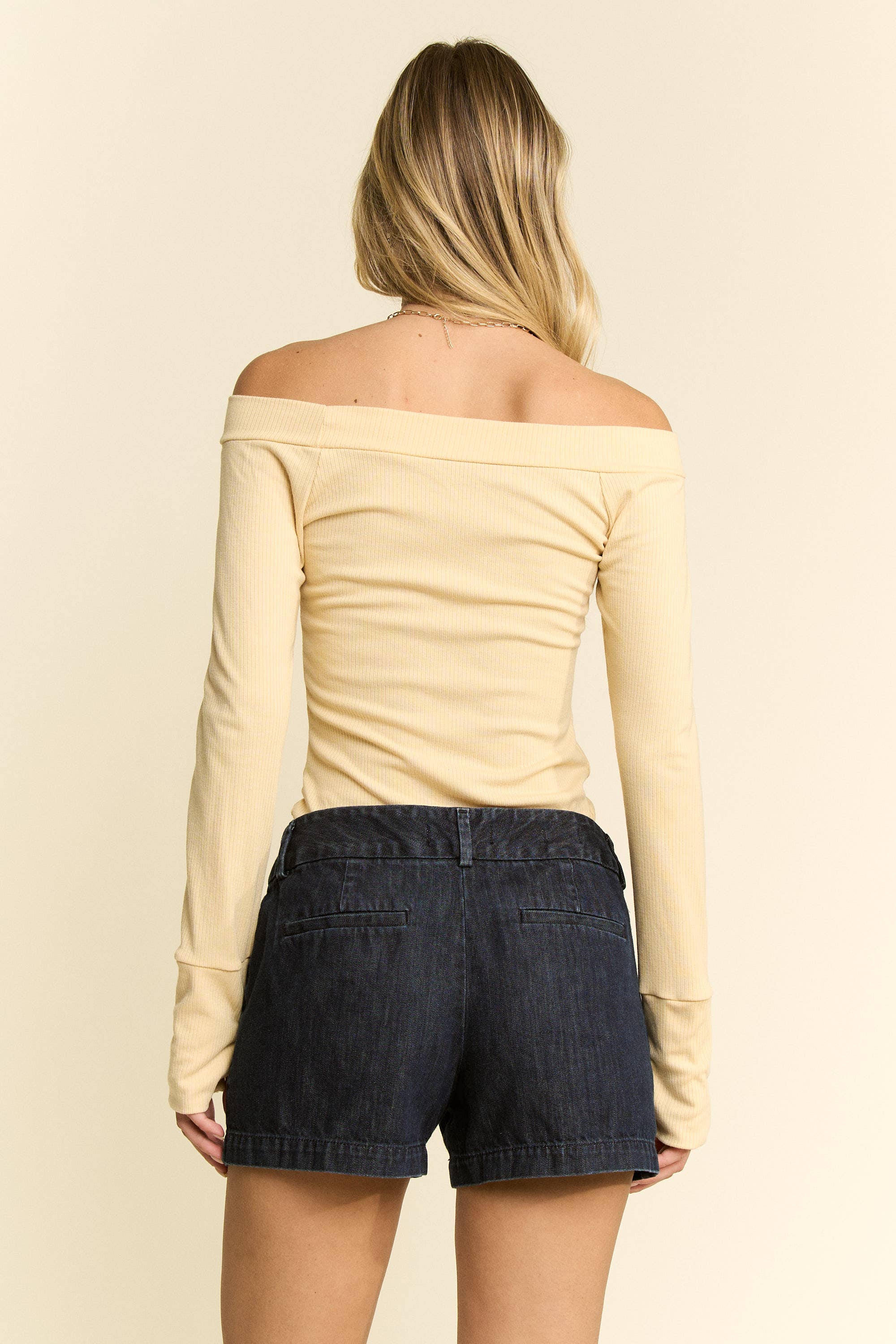 JADE BY JANE - Wholesale Knit Top - Women's - Solid Ribbed Off Shoulder Top11