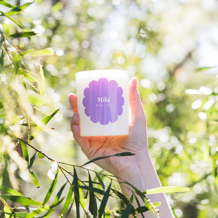 Mila votive candle for wholesale by bon lux